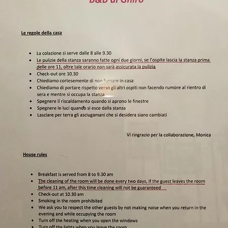 Bed & Breakfast Al Ghiro